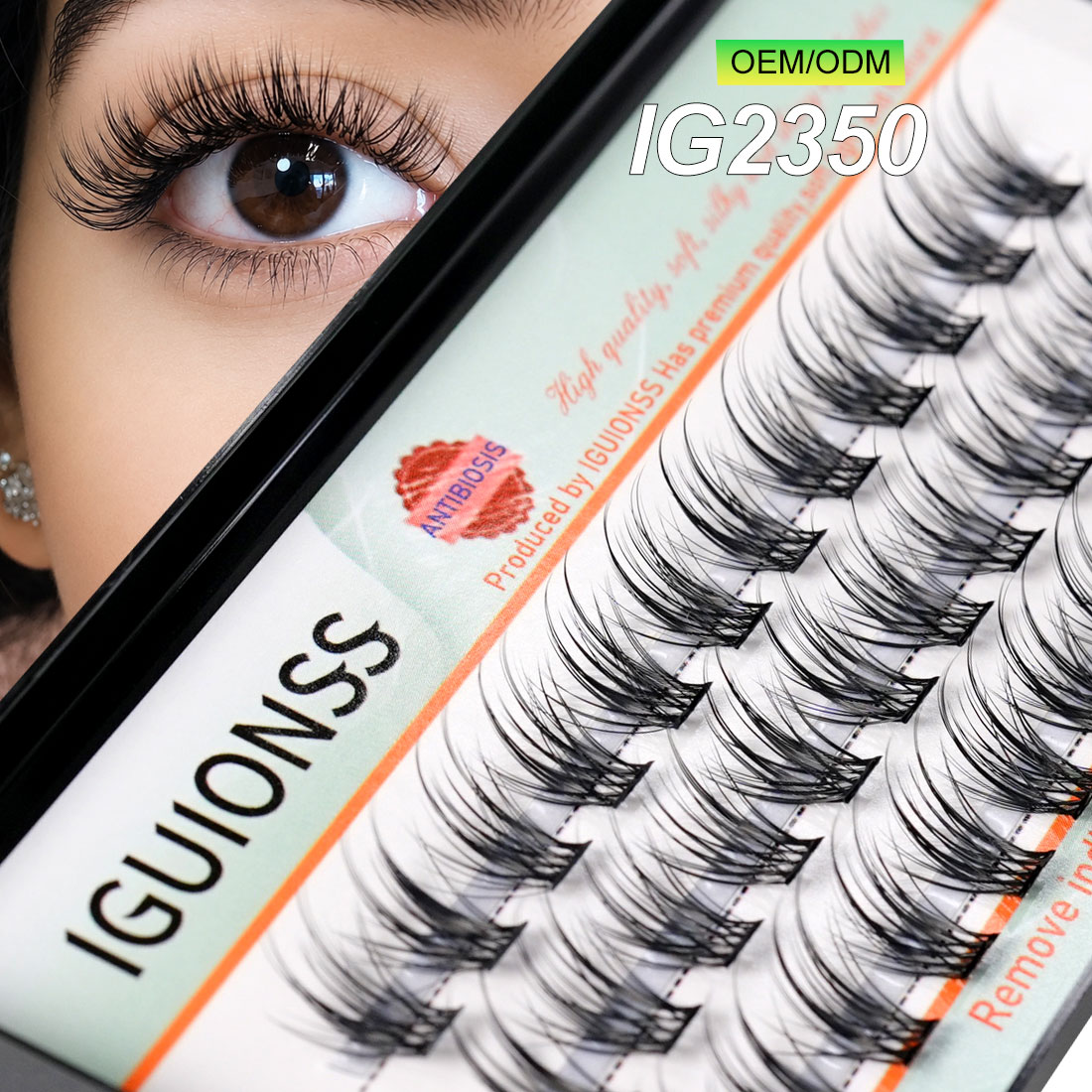 Eyelash Extension For Asian Eyes - IGUIONSS OEM ODM segmentierte Wimpernverlängerung DIY