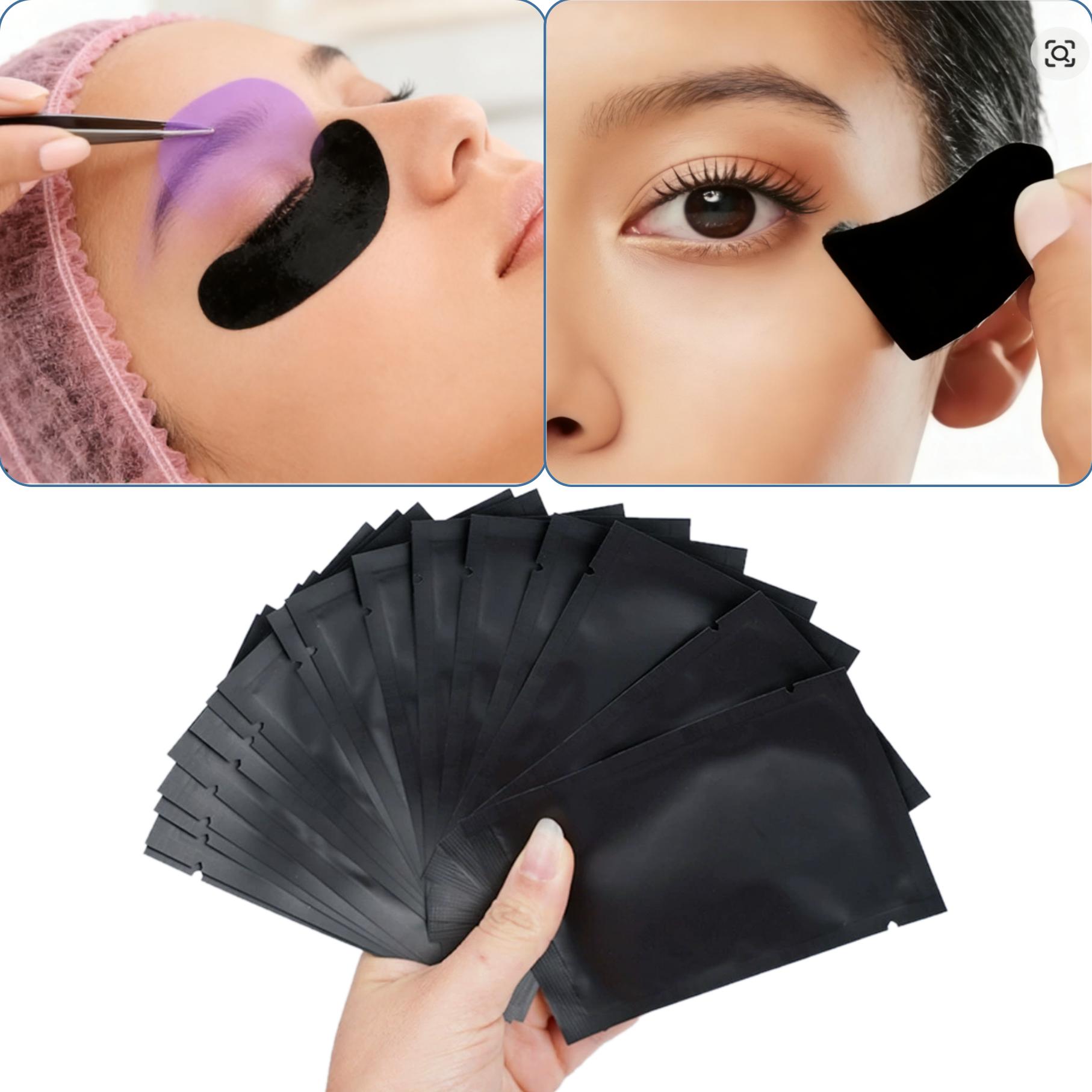 Eyelash Extension Glasses - 25/50 Paar UV-Schutz-Pads für Wimpernverlängerung, Augen-Gel-Pads,