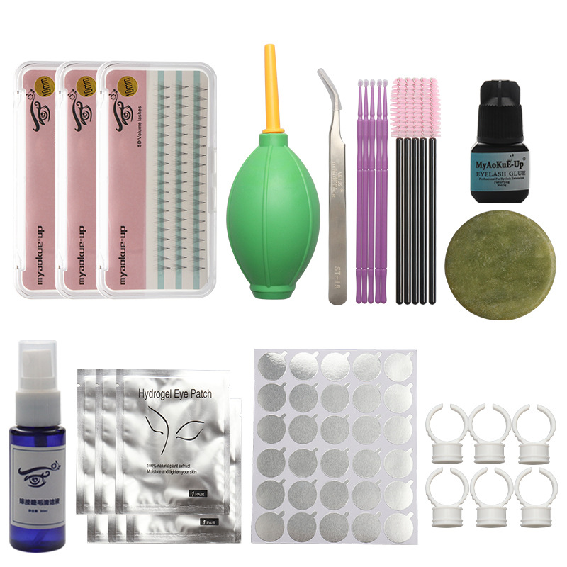 Eyelash Extension Open Eye - 13-teiliges DIY Wimpernverlängerungsset für Anfänger, Einfache