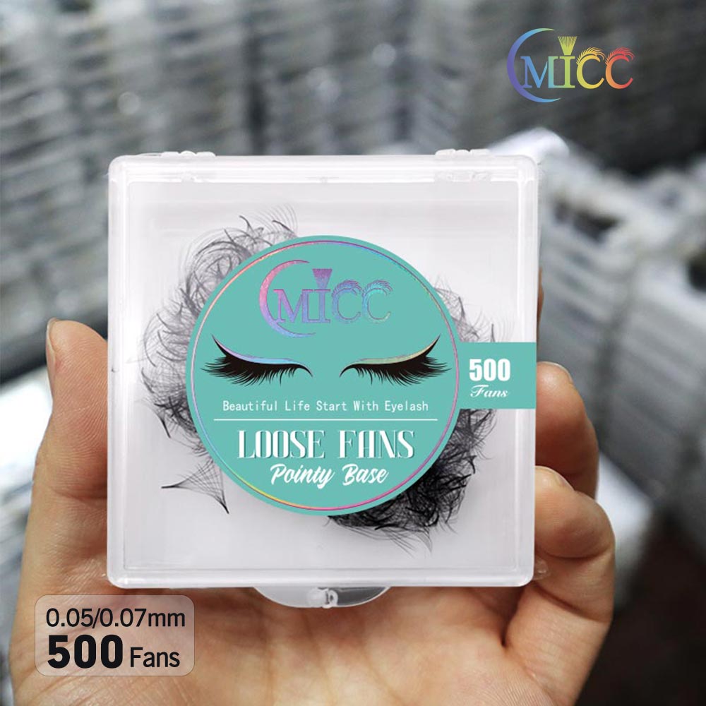 Eyelash Extension For Asian Eyes - Cmicc 100/300/500 Fächer, dünne, spitze Basis,