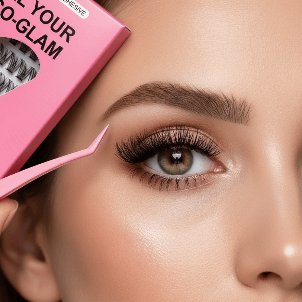 Eyelash Extension For Asian Eyes - Natürlich Aussehende DIY Wimpernverlängerungs-Set Flauschige Selbstklebende