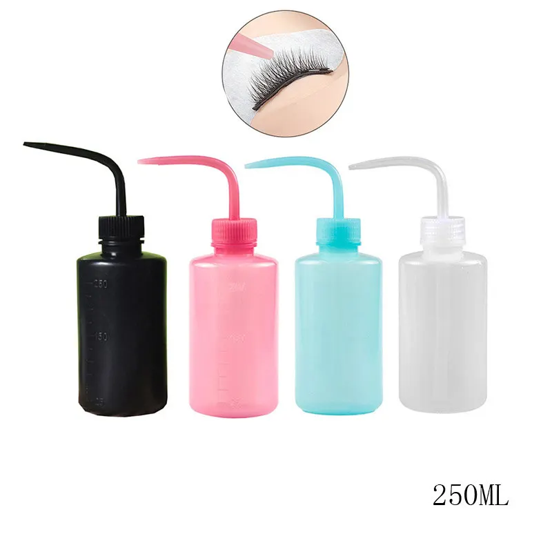 Refill Eyelash Extension - 250 ml Wimpernreinigungsflasche – gebogener Salon-Auslauf