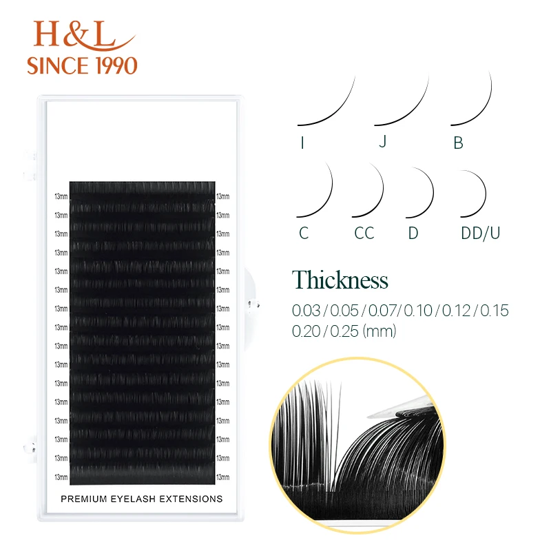 Eyelash Extension For Asian Eyes - H&L SINCE 1990 16-reihige Kunstwimpernverlängerung aus