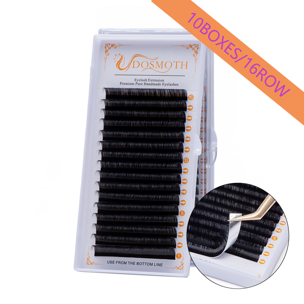 Eyelash Extension For Asian Eyes - DOSMOTH 10 Boxen 16 Reihen 7–16