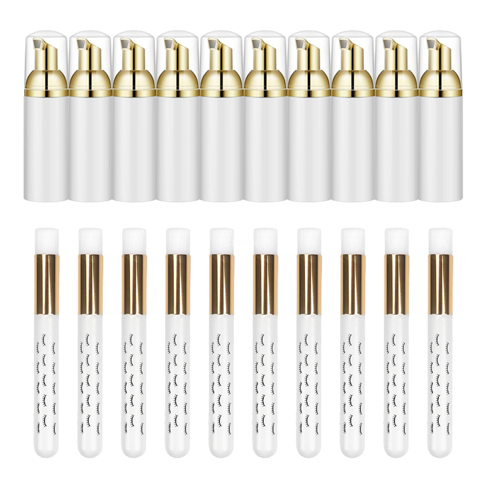 Refill Eyelash Extension - 10Pcs 60ml Wimpern Shampoo Mousse Sanfte