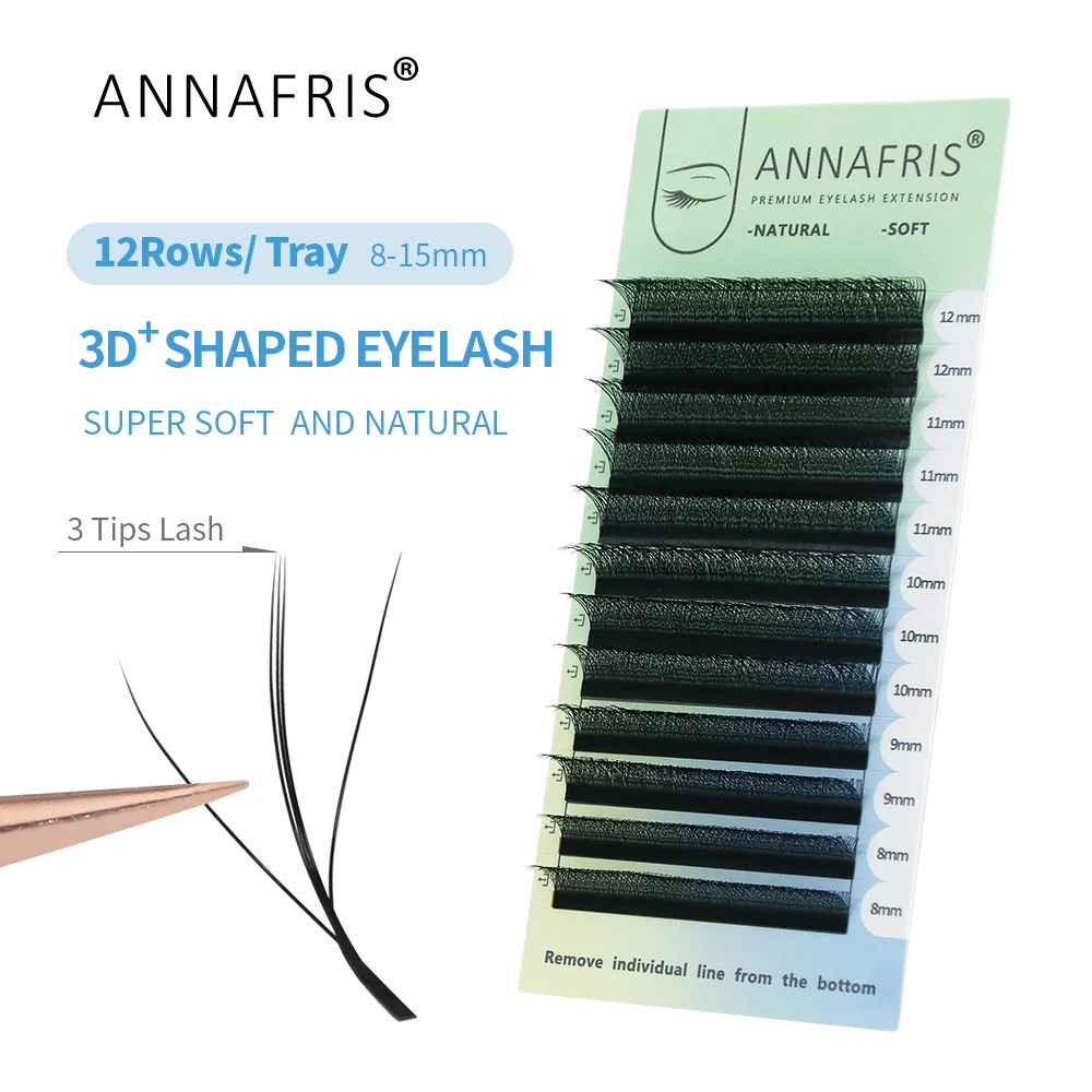 ANNAFRIS 3D W Dreikern-Wimpern – Eyelash Extension For Asian Eyes Bewertung und Preis