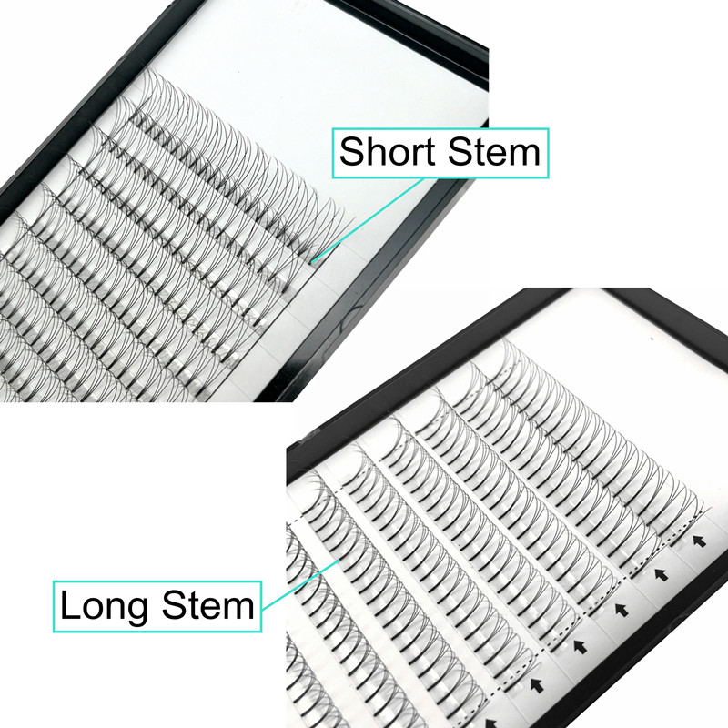 5 Tabletts/Lot, langer Stiel,  – Eyelash Extension For Asian Eyes Bewertung und Preis