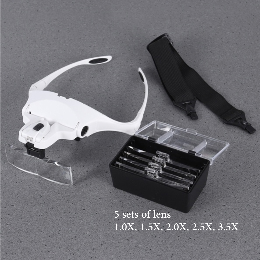 5-Linsen-verstellbare Lupe, Wi – Eyelash Extension Glasses Bewertung und Preis