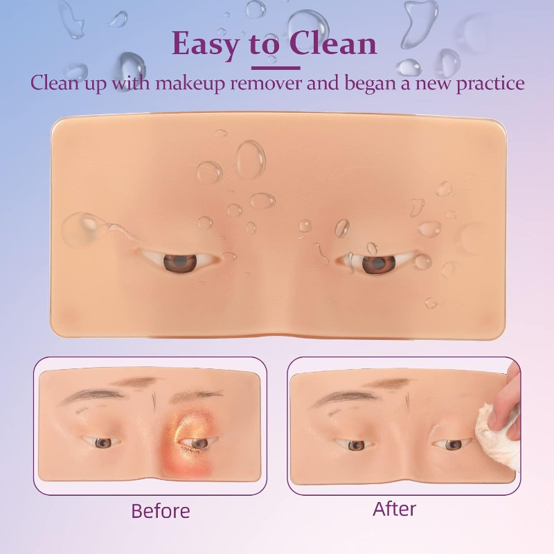3D Silikon Gesichts-Make-up-Üb – Eyelash Extension Open Eye Bewertung und Preis